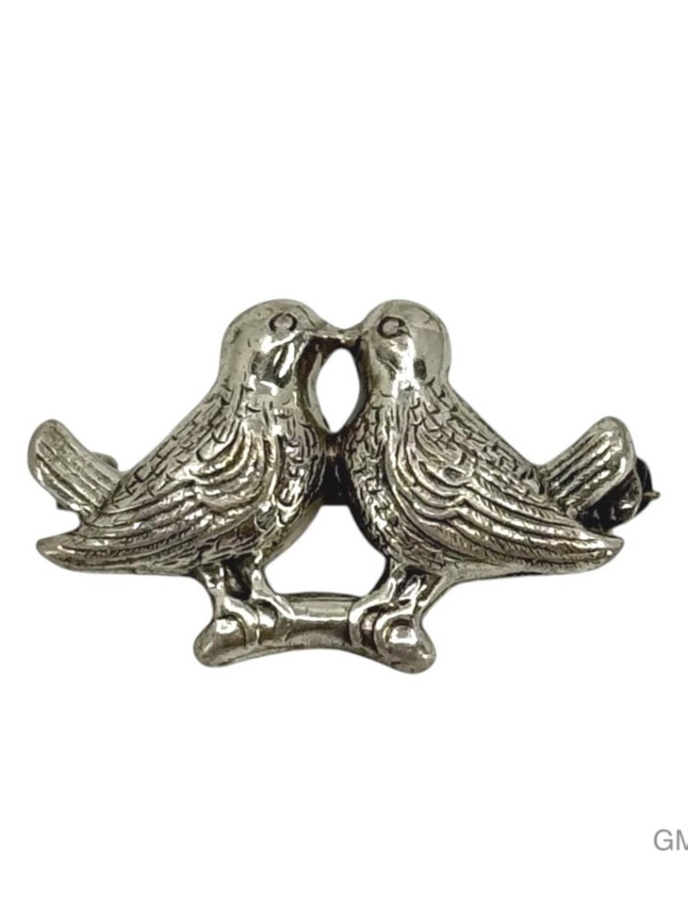 Vintage Sterling silver dove bird brooch - GM309